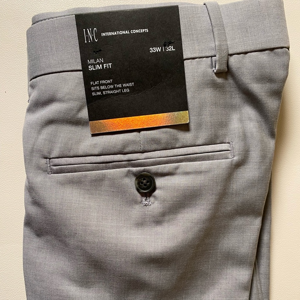 INC International Concepts Light Gray pants. New!